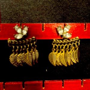 Earrings with a beautiful back can be worn two separate ways